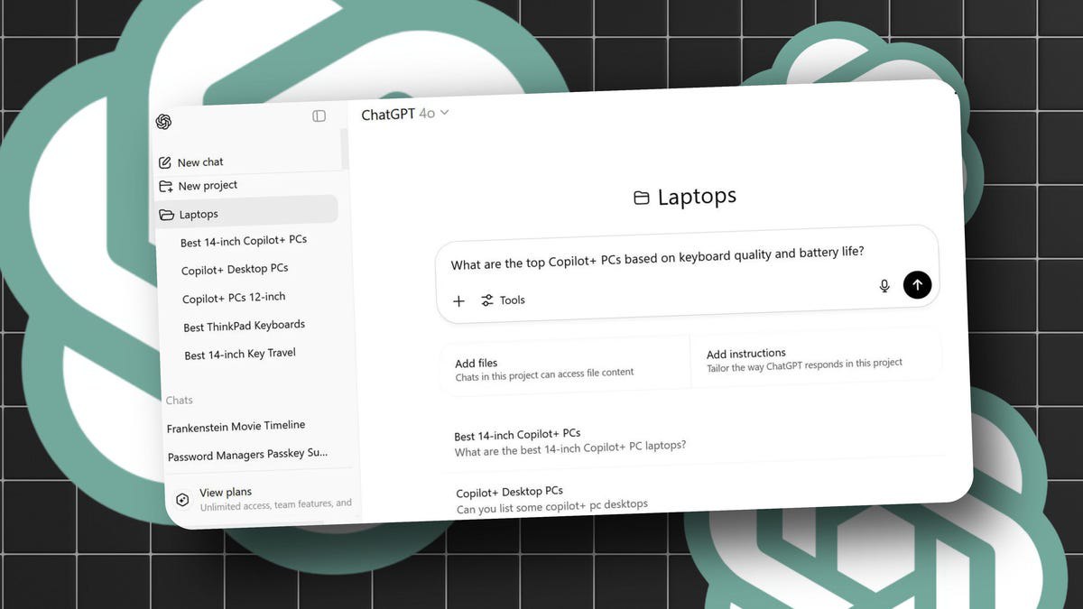 مدیریت کارها در ChatGPT آسان‌تر شد: به‌روزرسانی «پروژه‌ها»