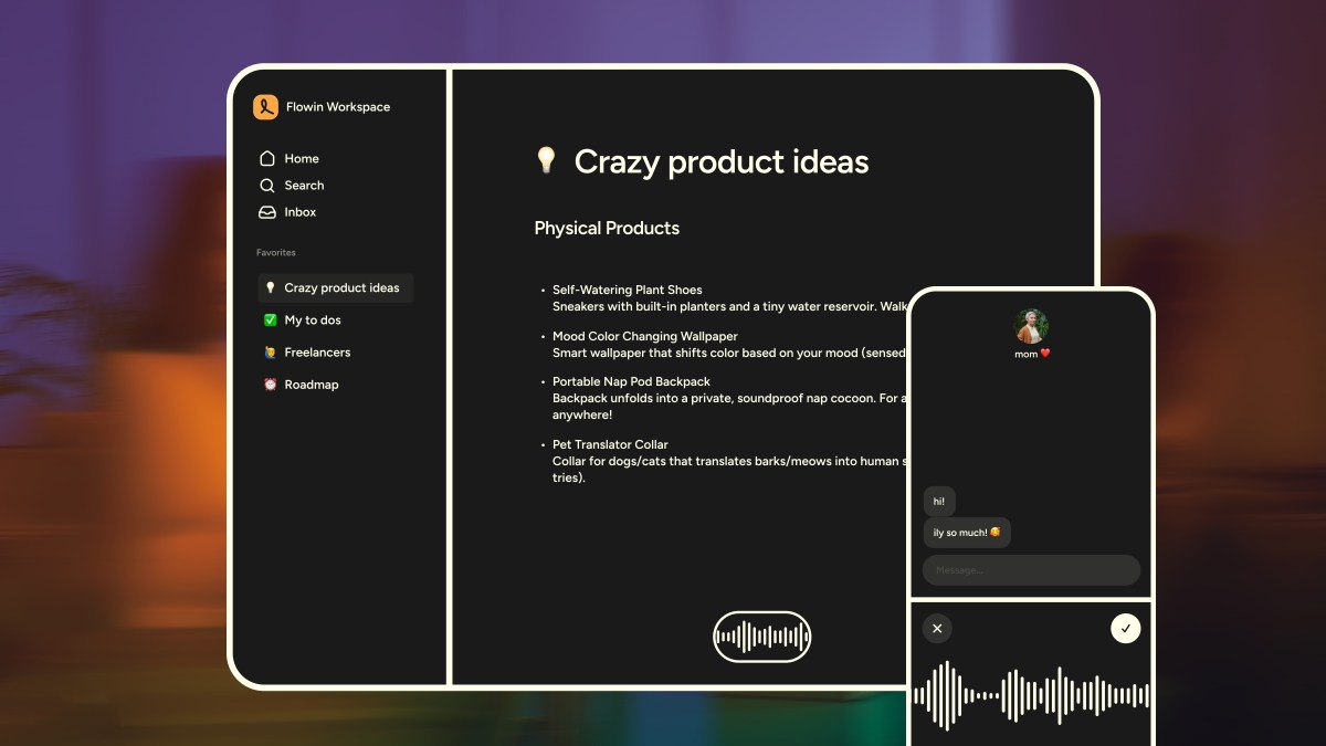 اپلیکیشن دیکته هوش مصنوعی Wispr Flow سی میلیون دلار جذب کرد