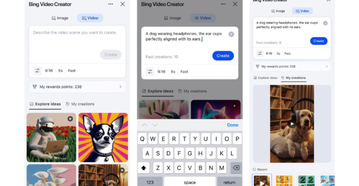 ویدیو با سورا بسازید، مجانی و در بینگ! مایکروسافت ابزار جدیدش را معرفی کرد.