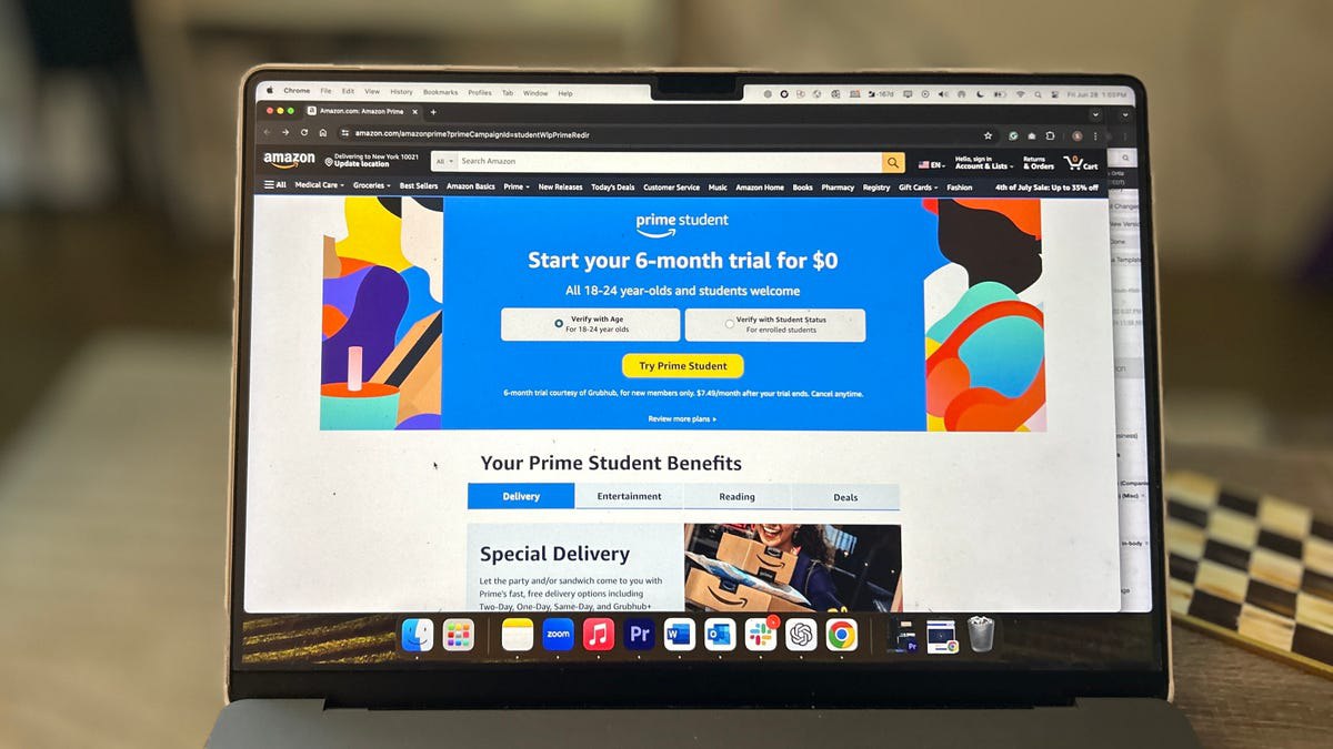 تخفیف ویژه Amazon Prime برای دانشجویان و جوانان
