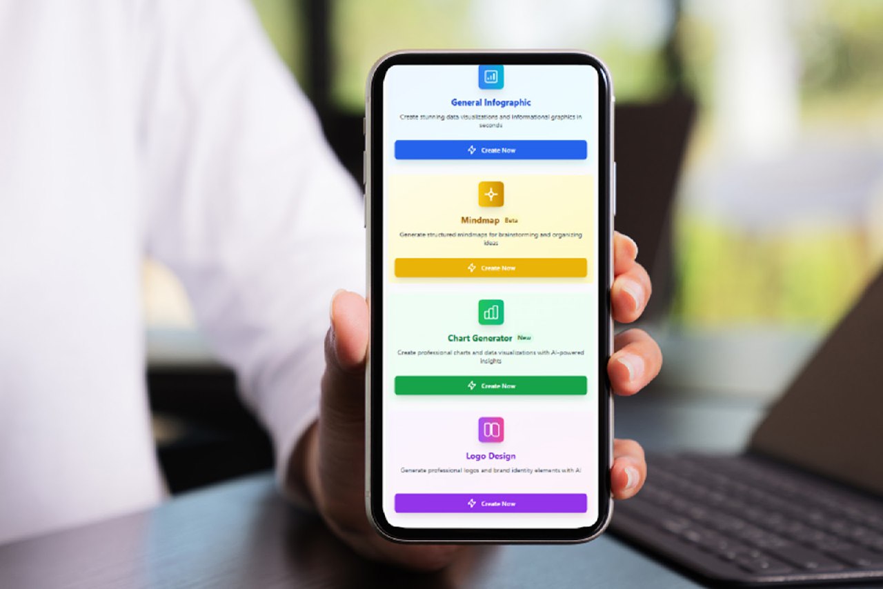 ساخت سریع اینفوگرافیک و لوگو با ابزار هوش مصنوعی InfographsAI