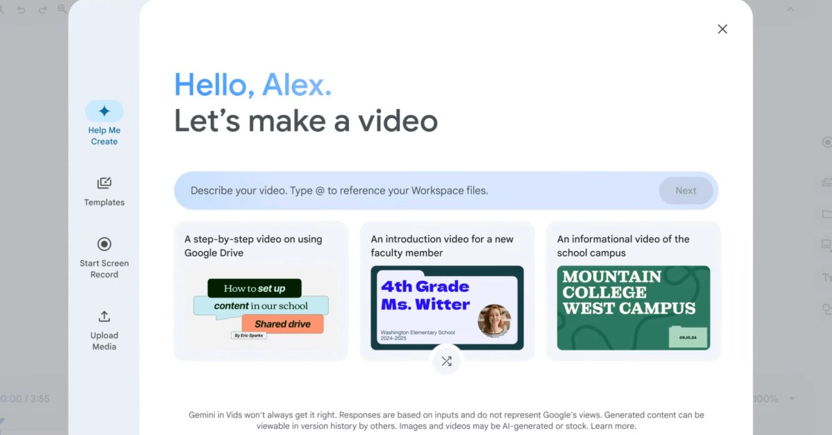 ابزار ویدیوساز هوش مصنوعی گوگل برای همه رایگان شد