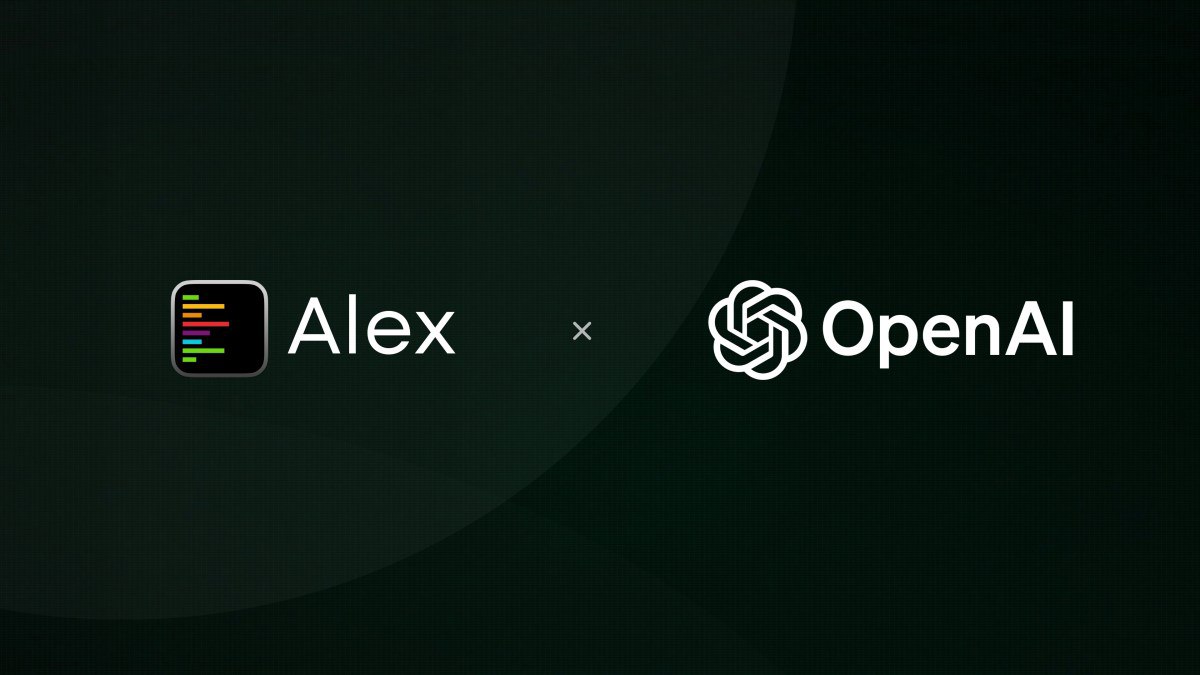 OpenAI تیم سازنده ابزار کدنویسی Alex را به خدمت گرفت