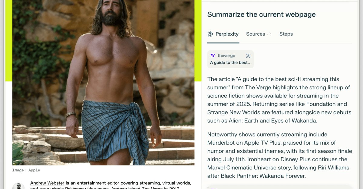 مرورگر هوش مصنوعی Perplexity برای رقابت با کروم رایگان شد