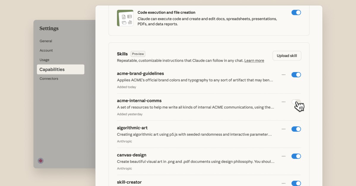 انتروپیک با قابلیت Skills به رقابت ایجنت‌های هوشمند با OpenAI پیوست