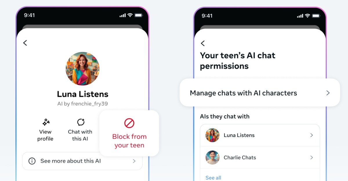 کنترل جدید اینستاگرام برای چت نوجوانان با هوش مصنوعی